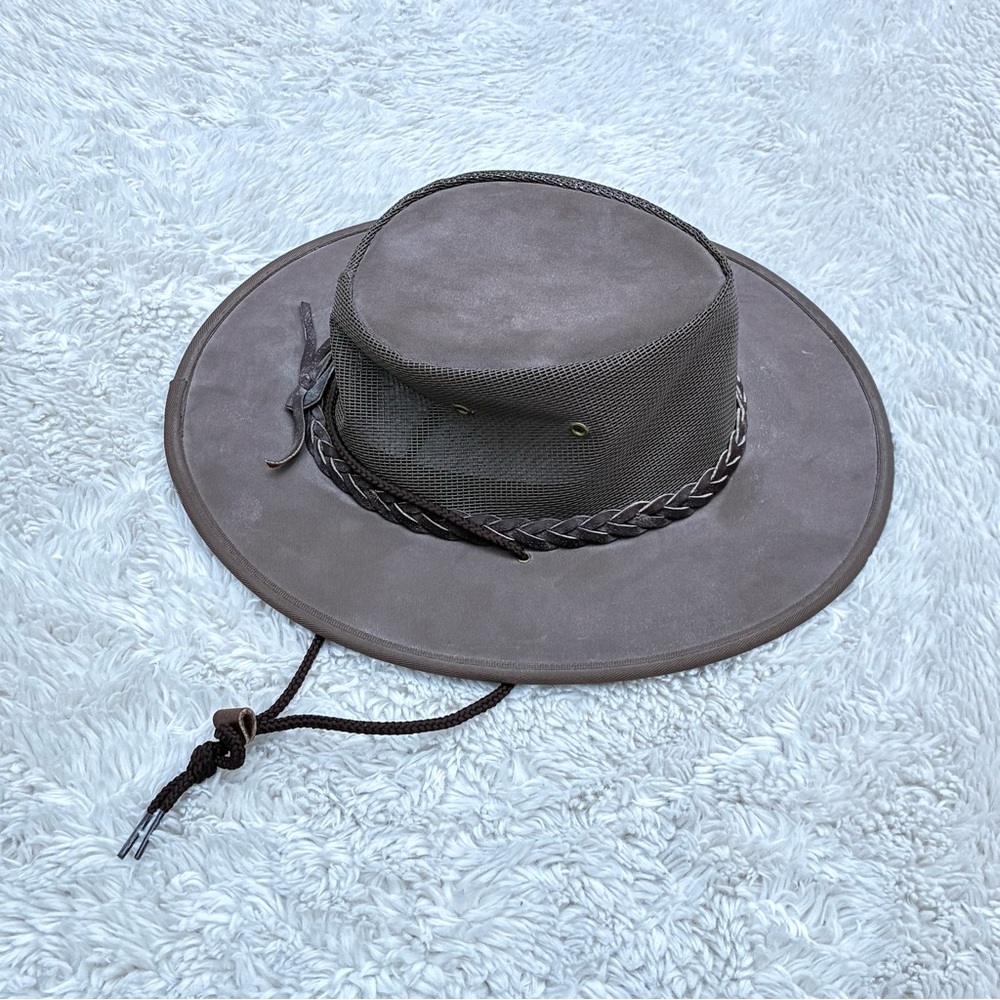 Barmah Canvas Drover Hat Sz Medium